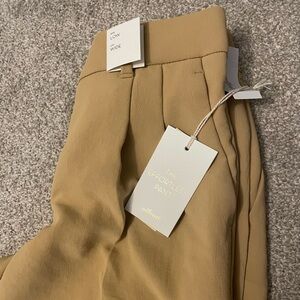 Aritzia Tan Straight Leg Pants